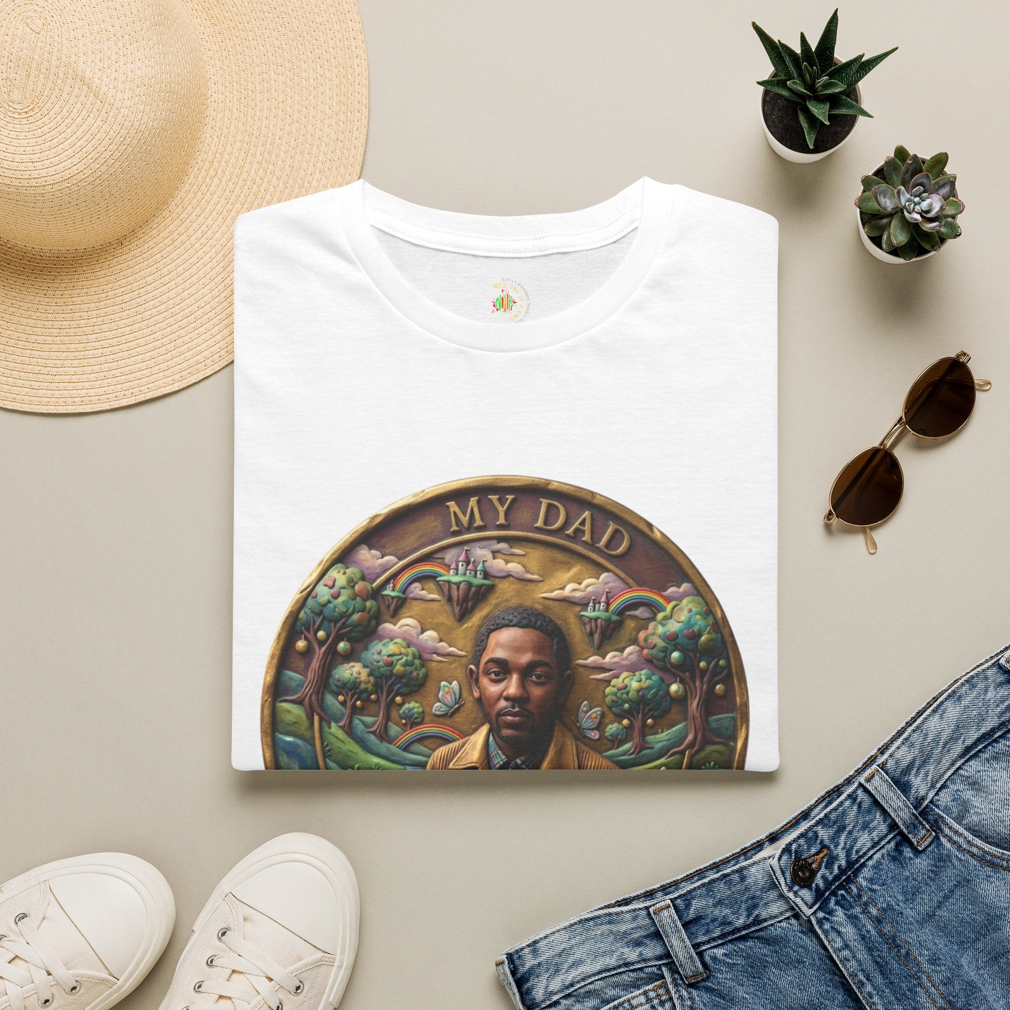 Todd Another Customized My Dad Portrait Coin Tee Graphic T-Shirt