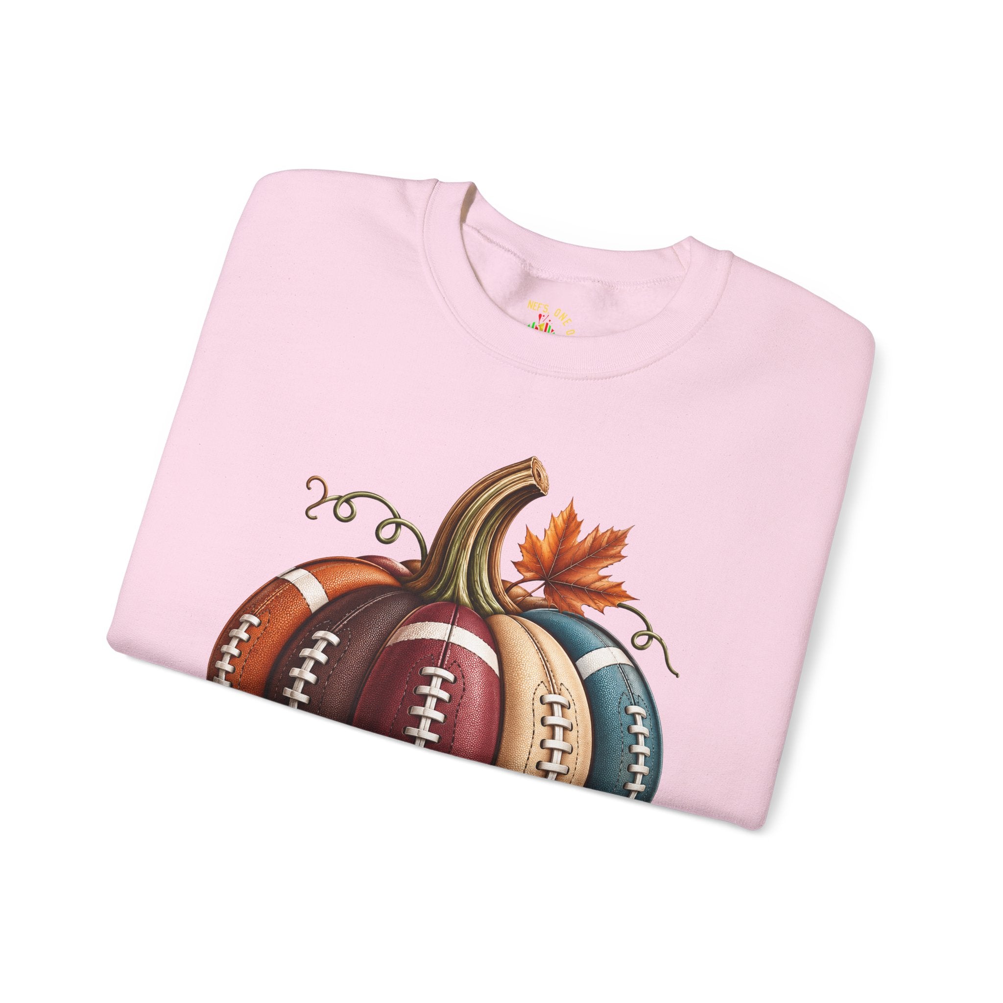 Fall Football Pumpkin Crewneck Sweatshirt