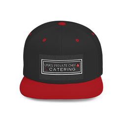 Unks Catering Custom Stylish Flat Bill Snapback Hat, Trendy Cap for Summer, Unique Gift for Him/Her, Casual Wear, Fashion Accessory