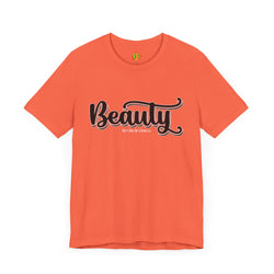 Beauty with the Beast Valentine Casual, Soft Unisex Jersey Short Sleeve Tee