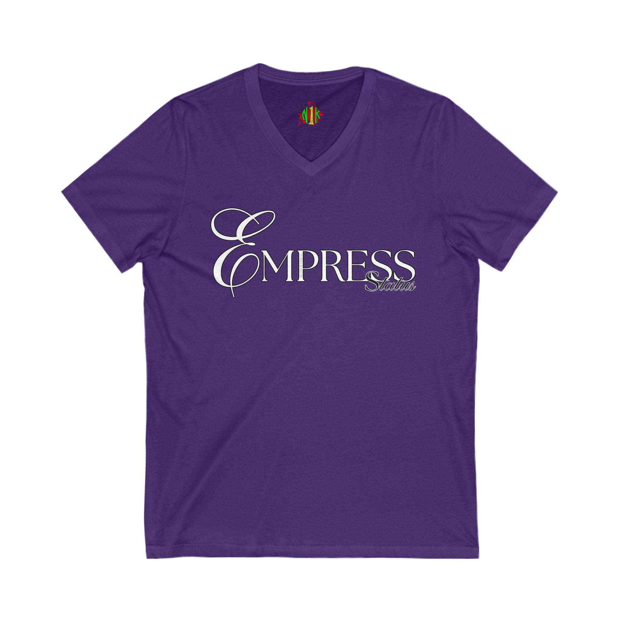 Empress Status V-Neck Tee - Unisex Jersey T-Shirt for Every Occasion, Fashion Statement, Outfit Layering, Gift for Her, Casual Wear