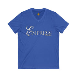 Empress Status V-Neck Tee - Unisex Jersey T-Shirt for Every Occasion, Fashion Statement, Outfit Layering, Gift for Her, Casual Wear