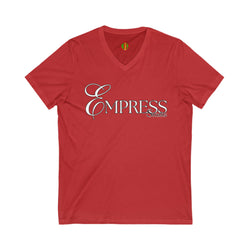 Empress Status V-Neck Tee - Unisex Jersey T-Shirt for Every Occasion, Fashion Statement, Outfit Layering, Gift for Her, Casual Wear