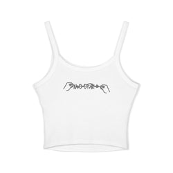 Women's Spaghetti Strap Tank Top with Leo Design, Summer Vacation Top, Zodiac Sign Apparel, Casual Wear, Gift for Astrology Lovers