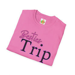 Besties Trip Unisex T-Shirt - Perfect for Friendship Celebrations, Travel, Summer Vacations, Girls’ Getaways, Matching Outfits