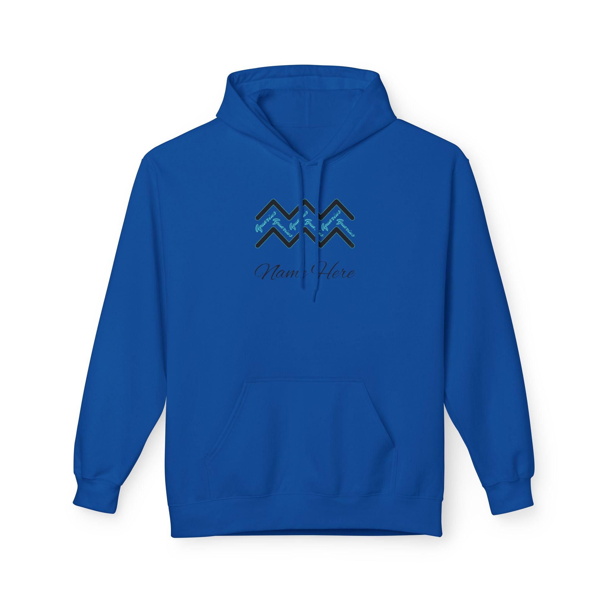 Customizable Aquarius Zodiac Hoodie — "Your Name Here" Watering Design
