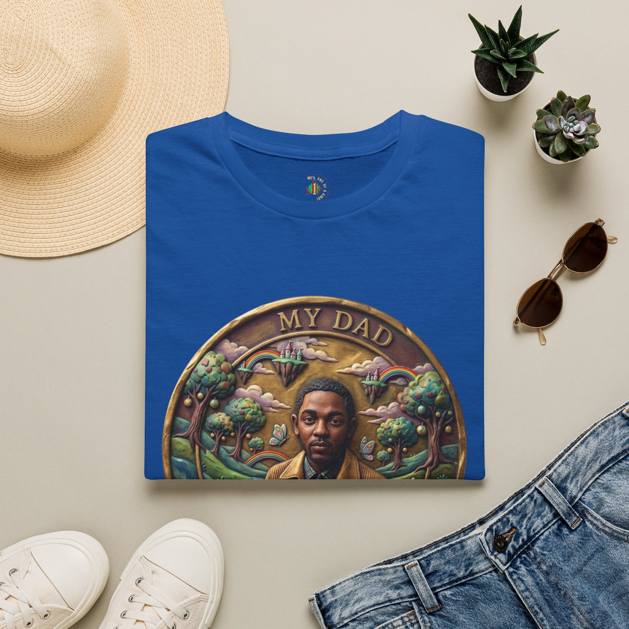 Todd Another Customized My Dad Portrait Coin Tee Graphic T-Shirt