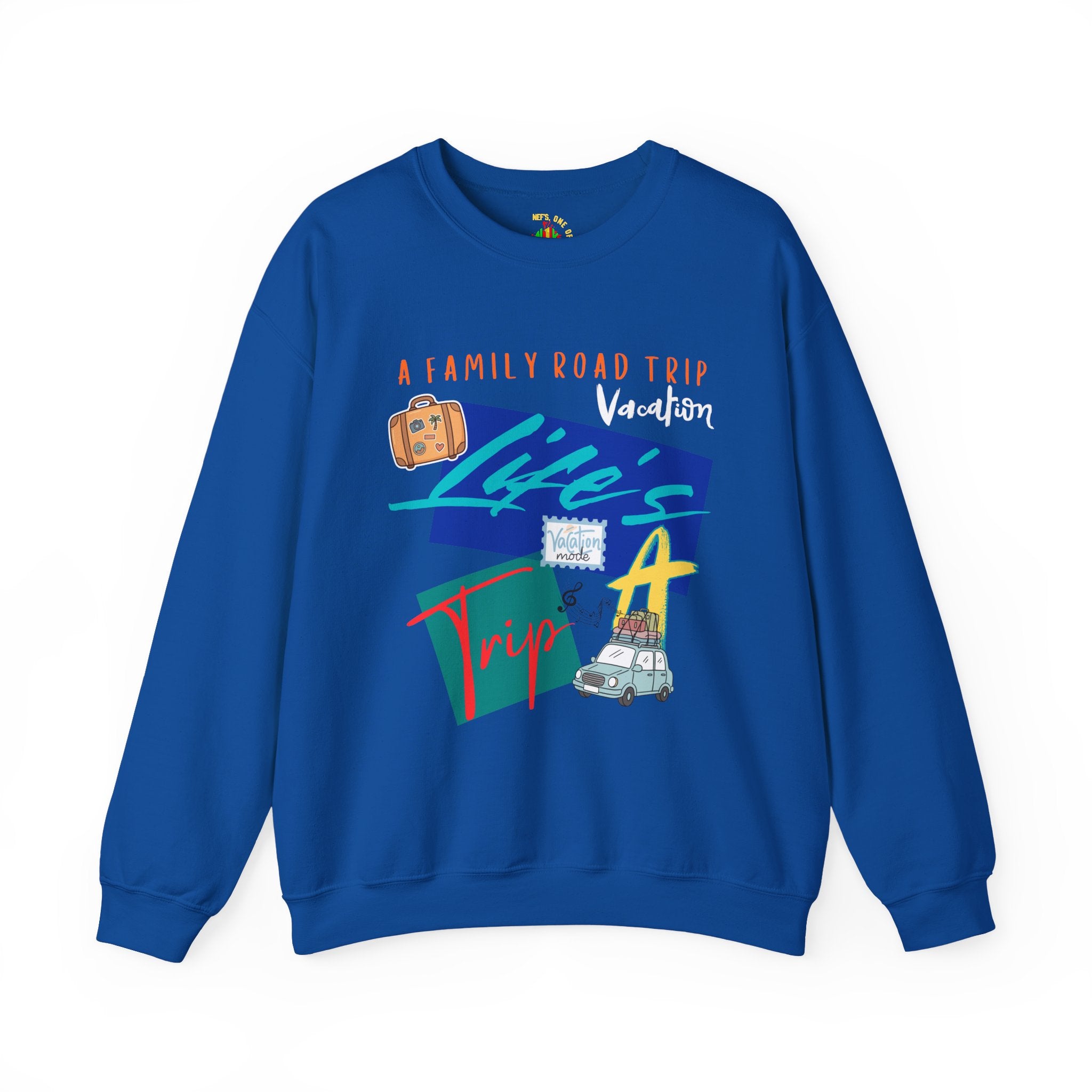 Road Trip T-Shirt — "Life's a Trip" Retro (Enter Family Name) on Back Travel Graphic