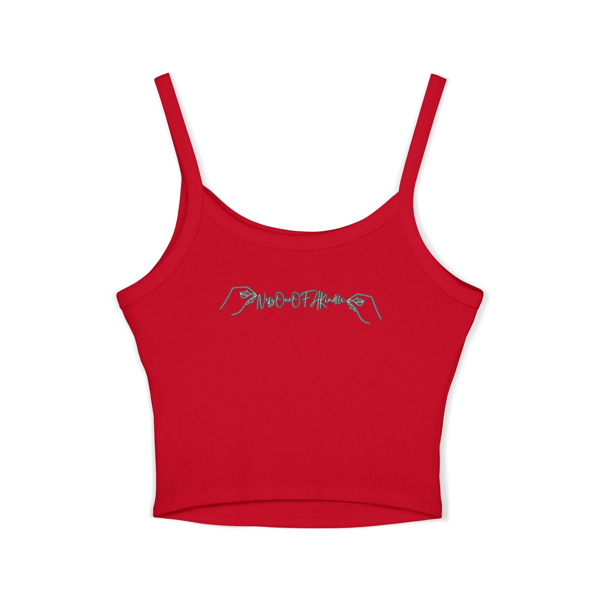 Women's Spaghetti Strap Tank Top with Leo Design, Summer Vacation Top, Zodiac Sign Apparel, Casual Wear, Gift for Astrology Lovers