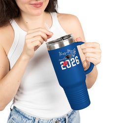 2026 Insulated Travel Mug, 40oz, Stylish Drinkware for On-the-Go, Ideal for Graduations, Hot & Cold Beverages, Outdoor Adventures