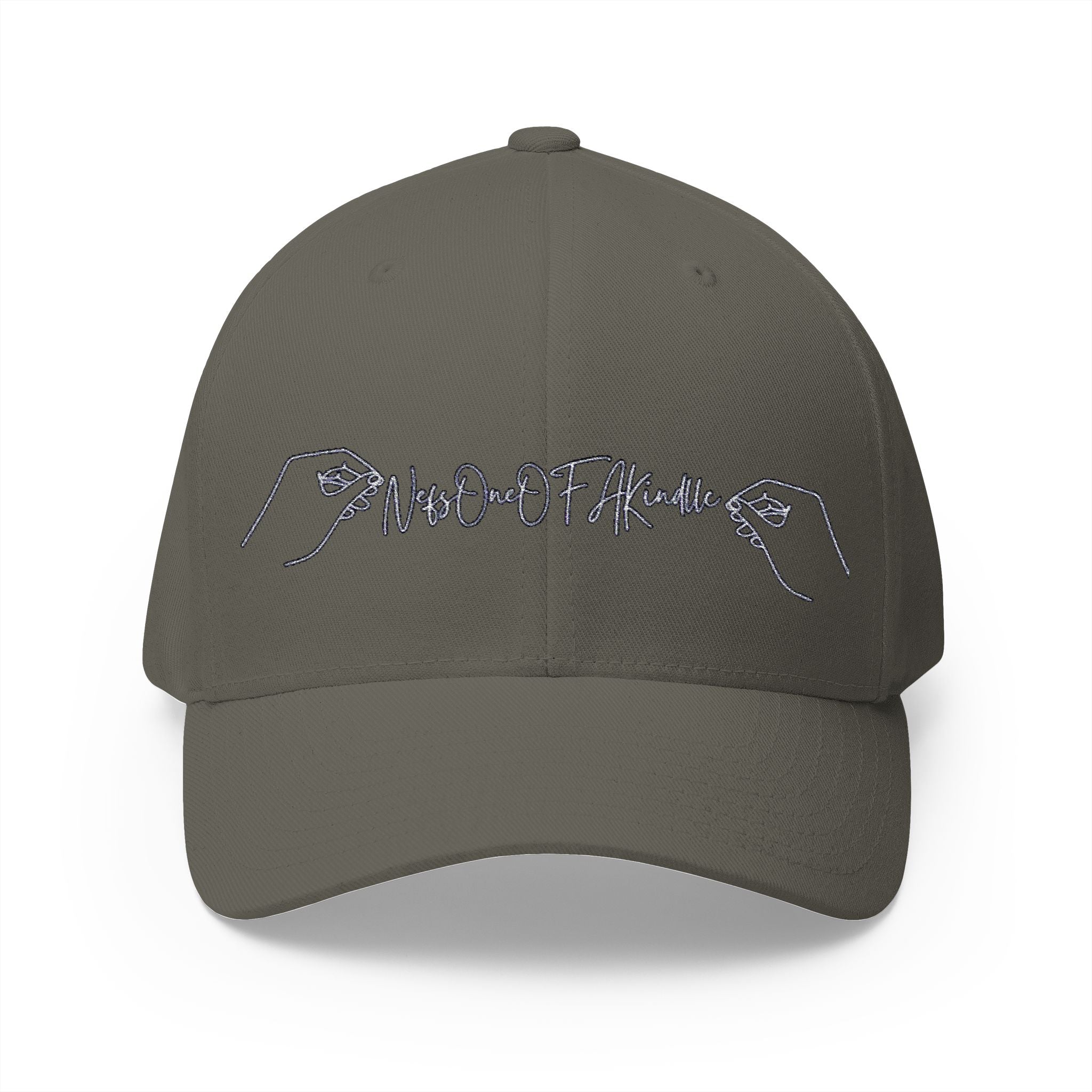 Nefs One Of A Kind Hand-Embroidered Closed-Back Cap, Casual Gift for Him or Her, Trendy Accessories for Everyday Wear