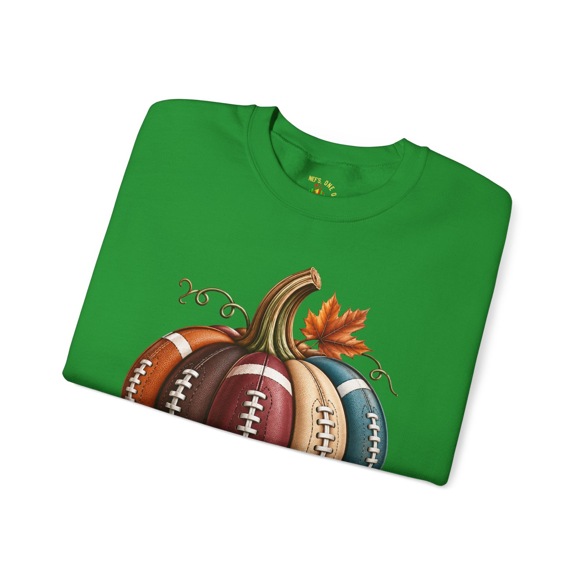 Fall Football Pumpkin Crewneck Sweatshirt