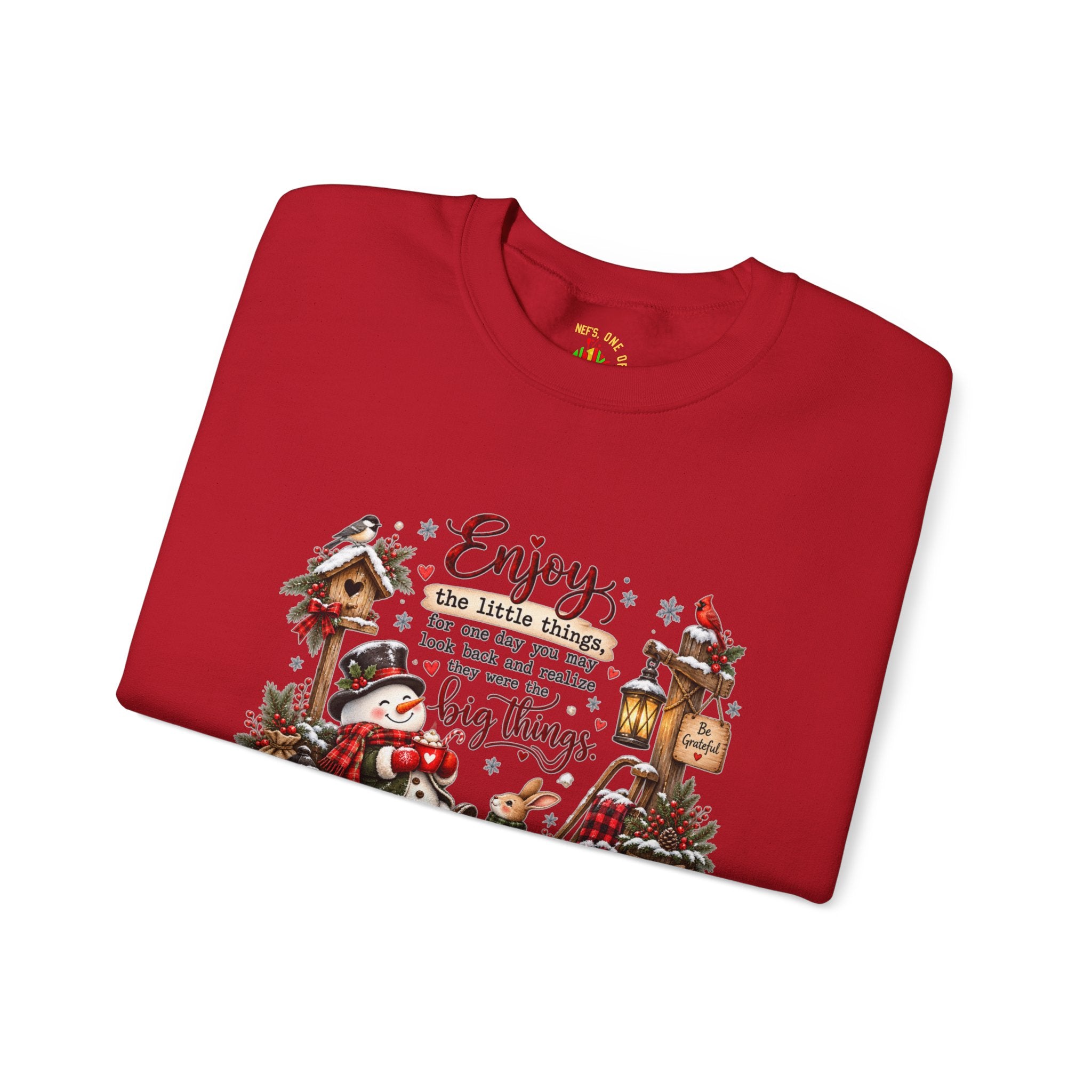 Enjoy the Little Things Christmas Crewneck Sweatshirt
