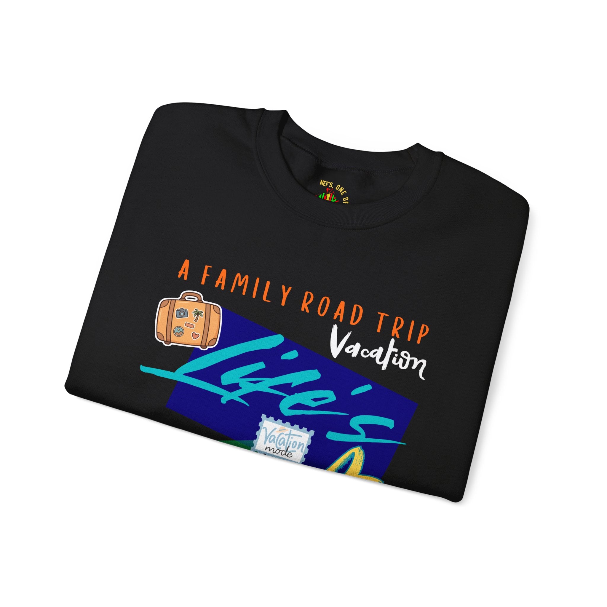 Road Trip T-Shirt — "Life's a Trip" Retro (Enter Family Name) on Back Travel Graphic