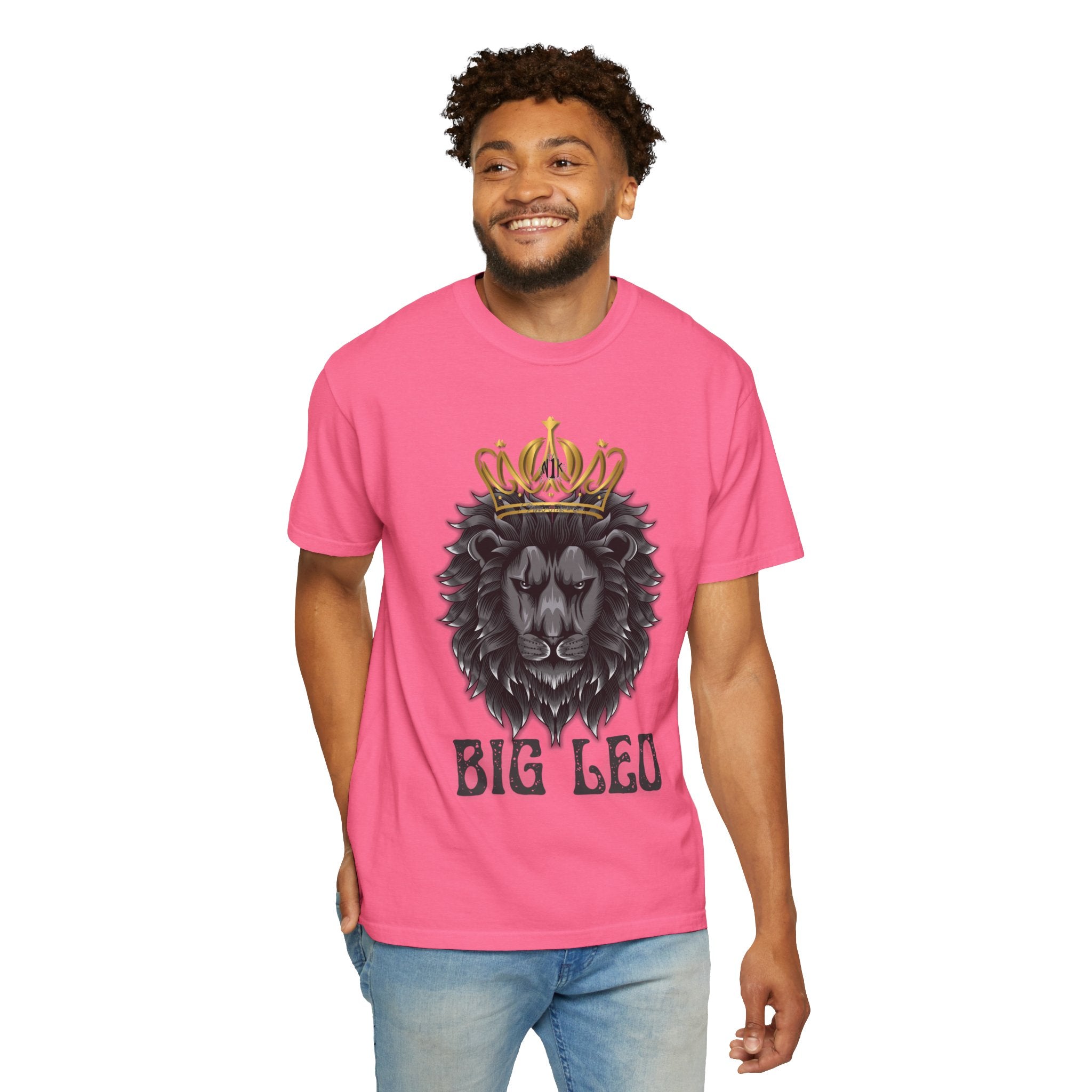 Big Leo Lion Graphic T-Shirt, Unisex Tee, Animal Lover Gift, Birthday Shirt, Astrology Apparel, Comfortable Everyday Wear