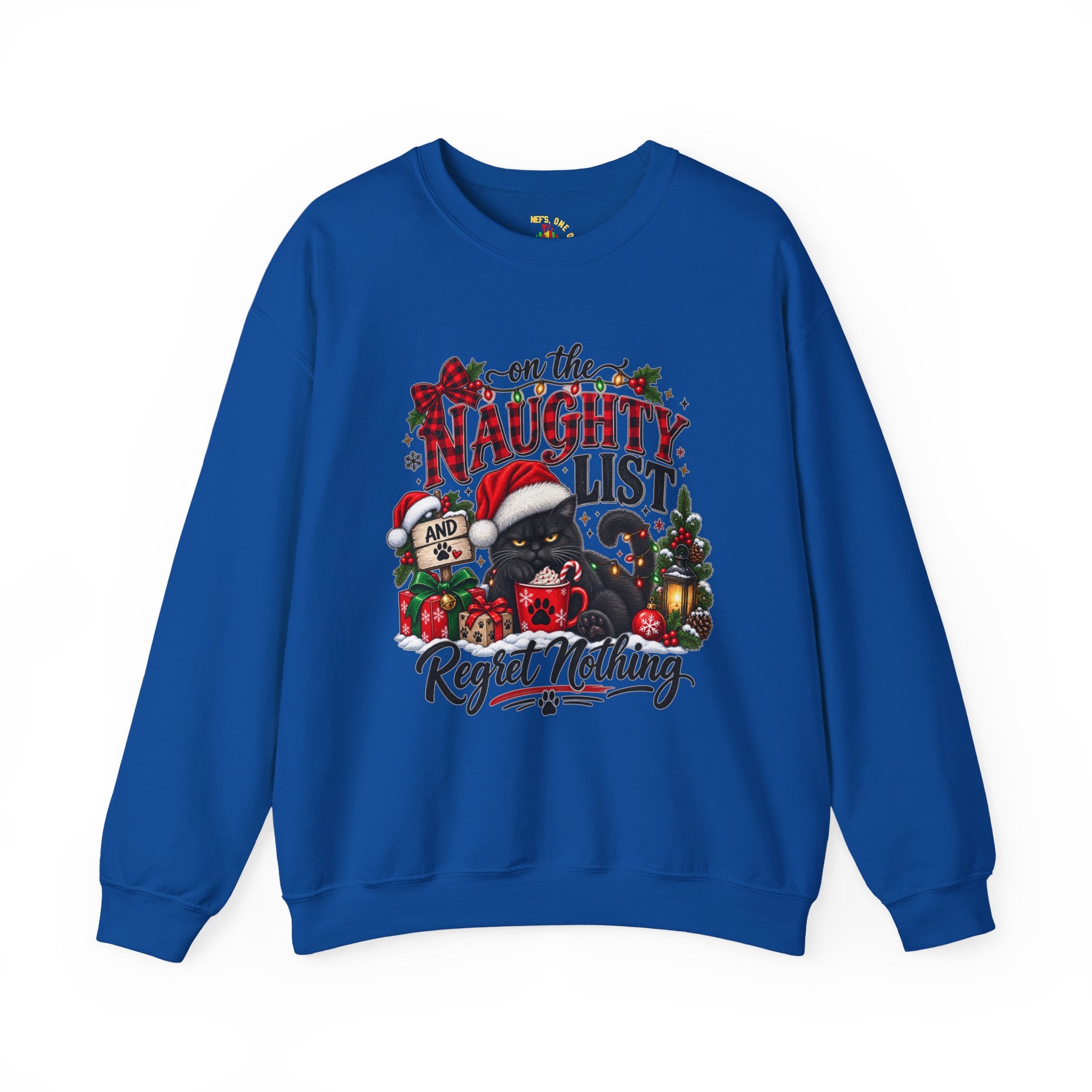 On the Naughty List Christmas Crewneck Sweatshirt