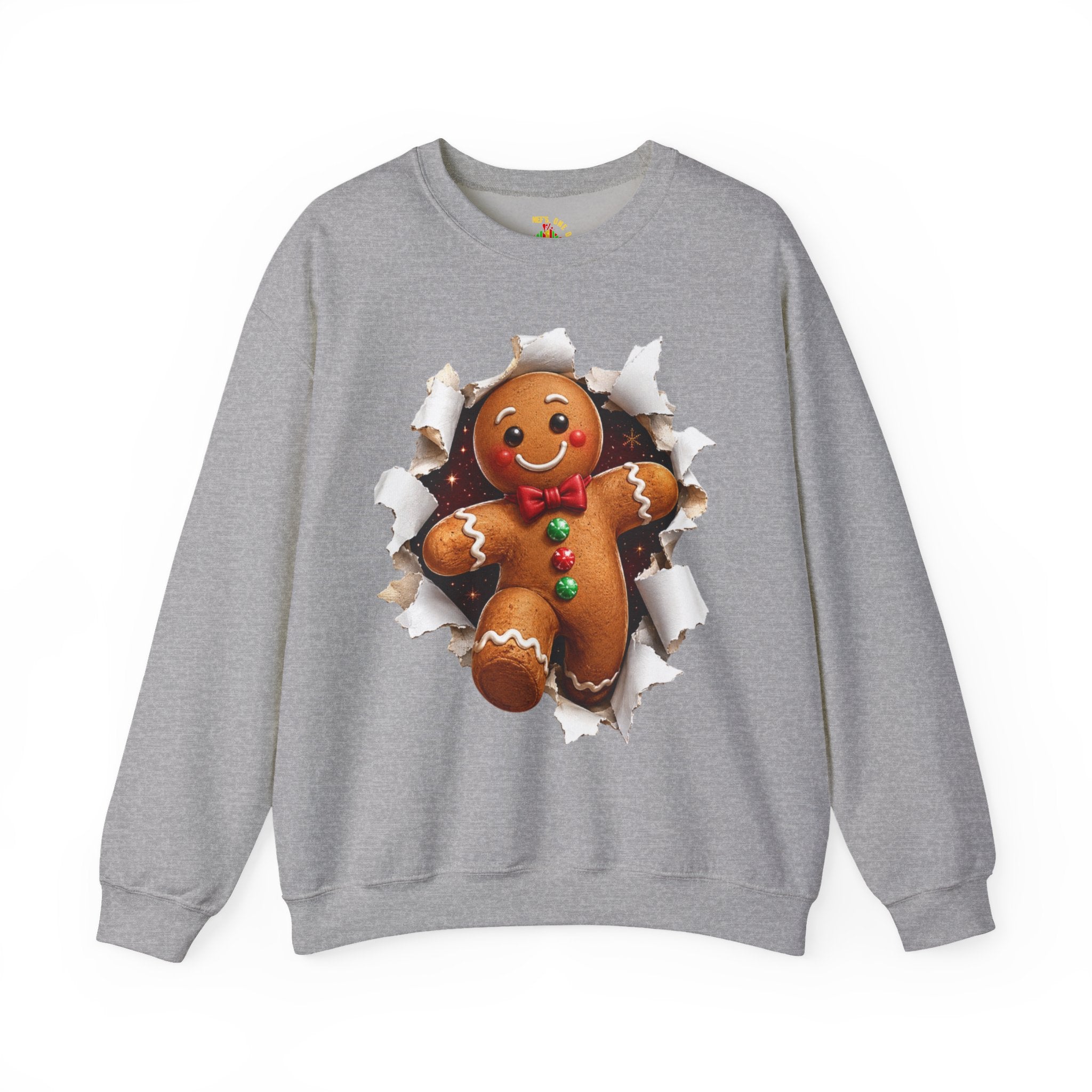Gingerbread Man Christmas Crewneck Sweatshirt
