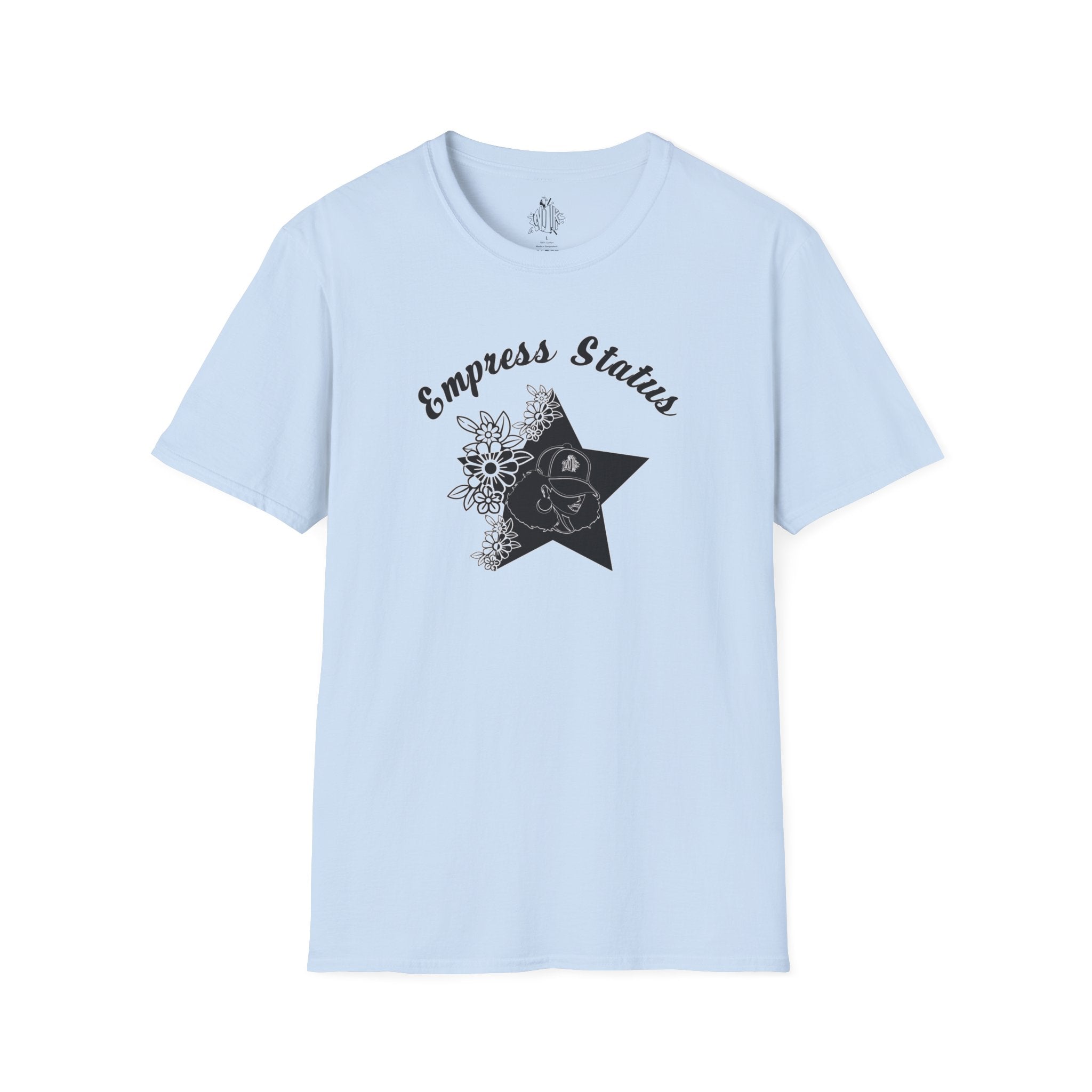 Empress Black Girl Floral Status T-shirt