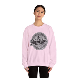Aquarius Zodiac Unisex Casual Crewneck Sweatshirt