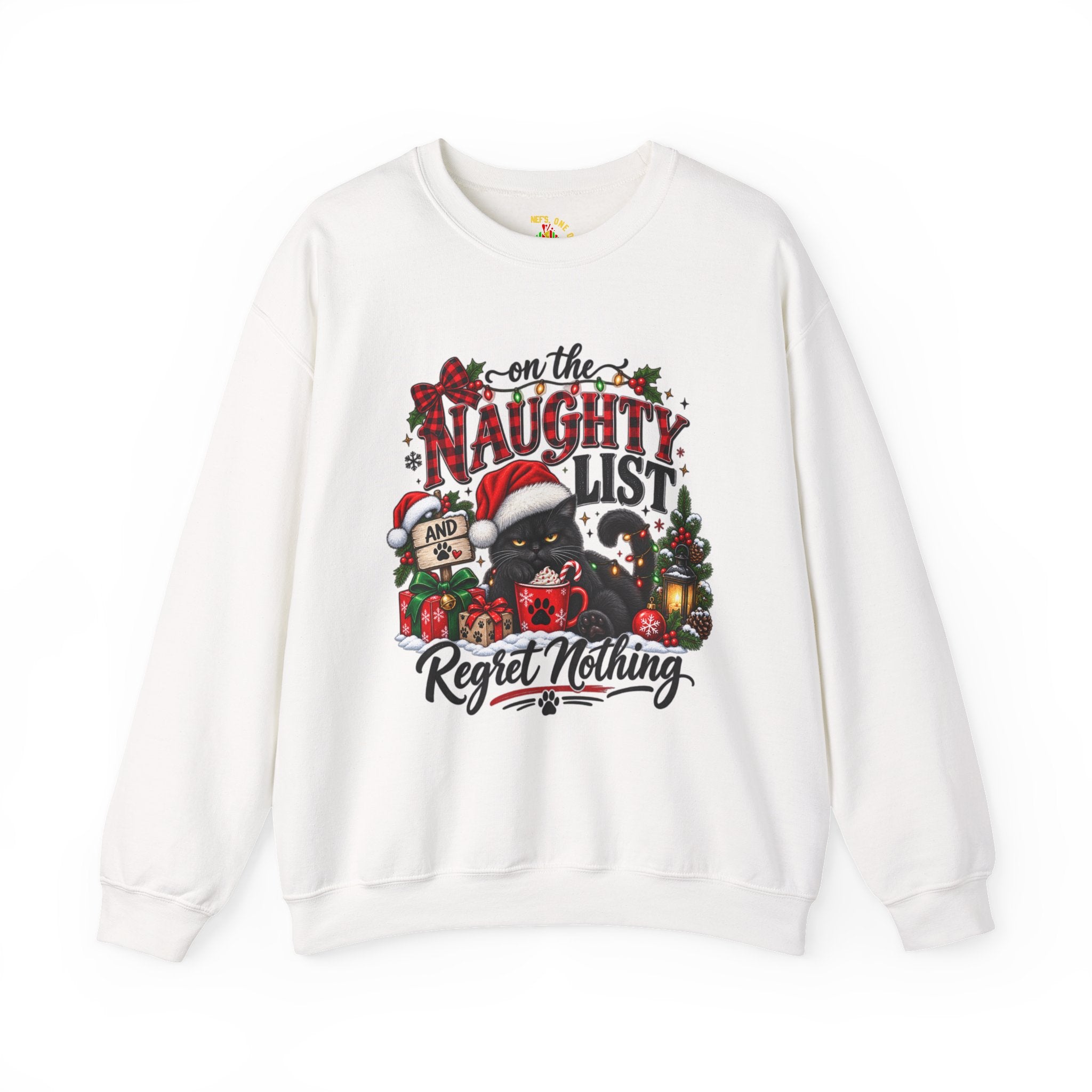 On the Naughty List Christmas Crewneck Sweatshirt