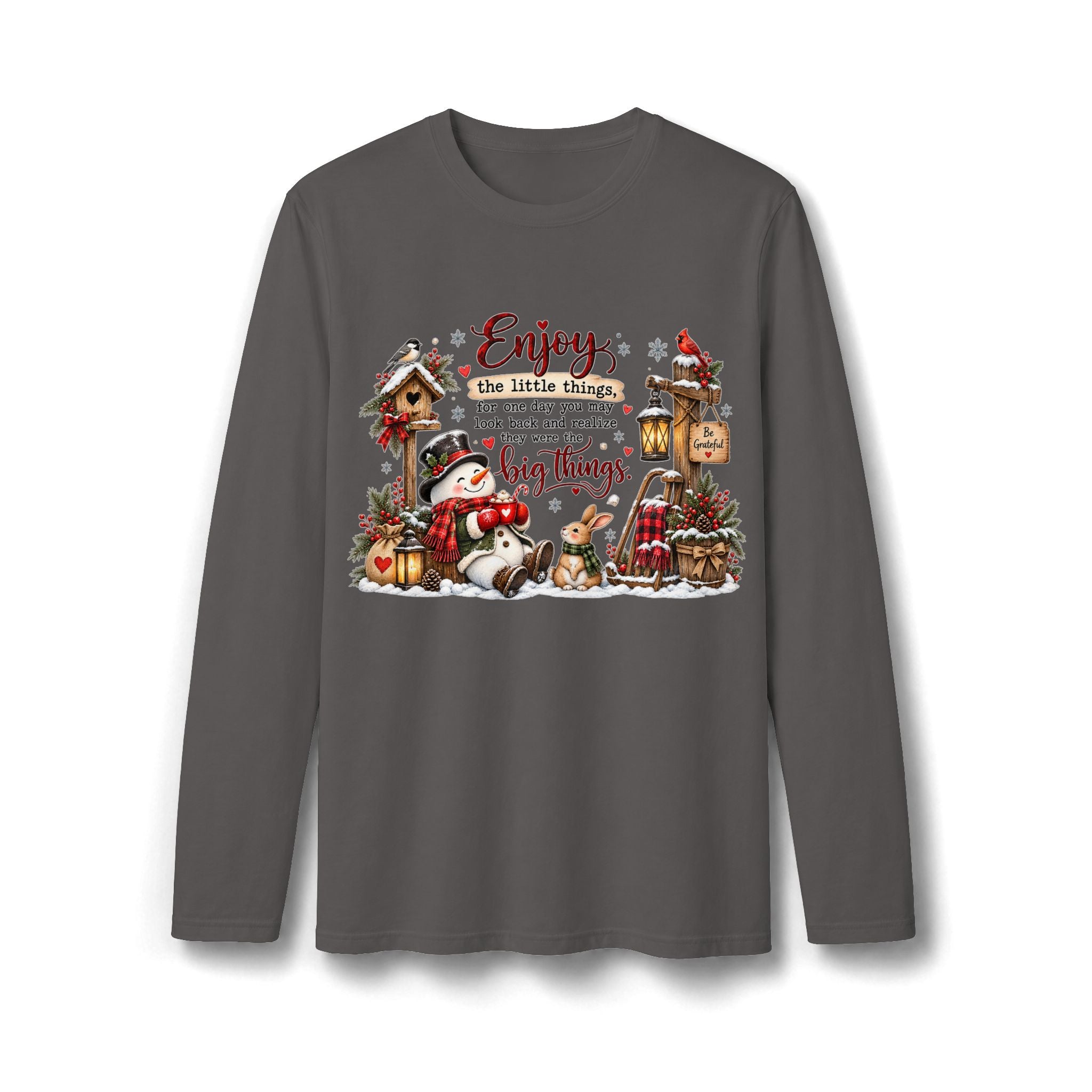 Enjoy the Little Things Christmas Long Sleeve T-Shirt
