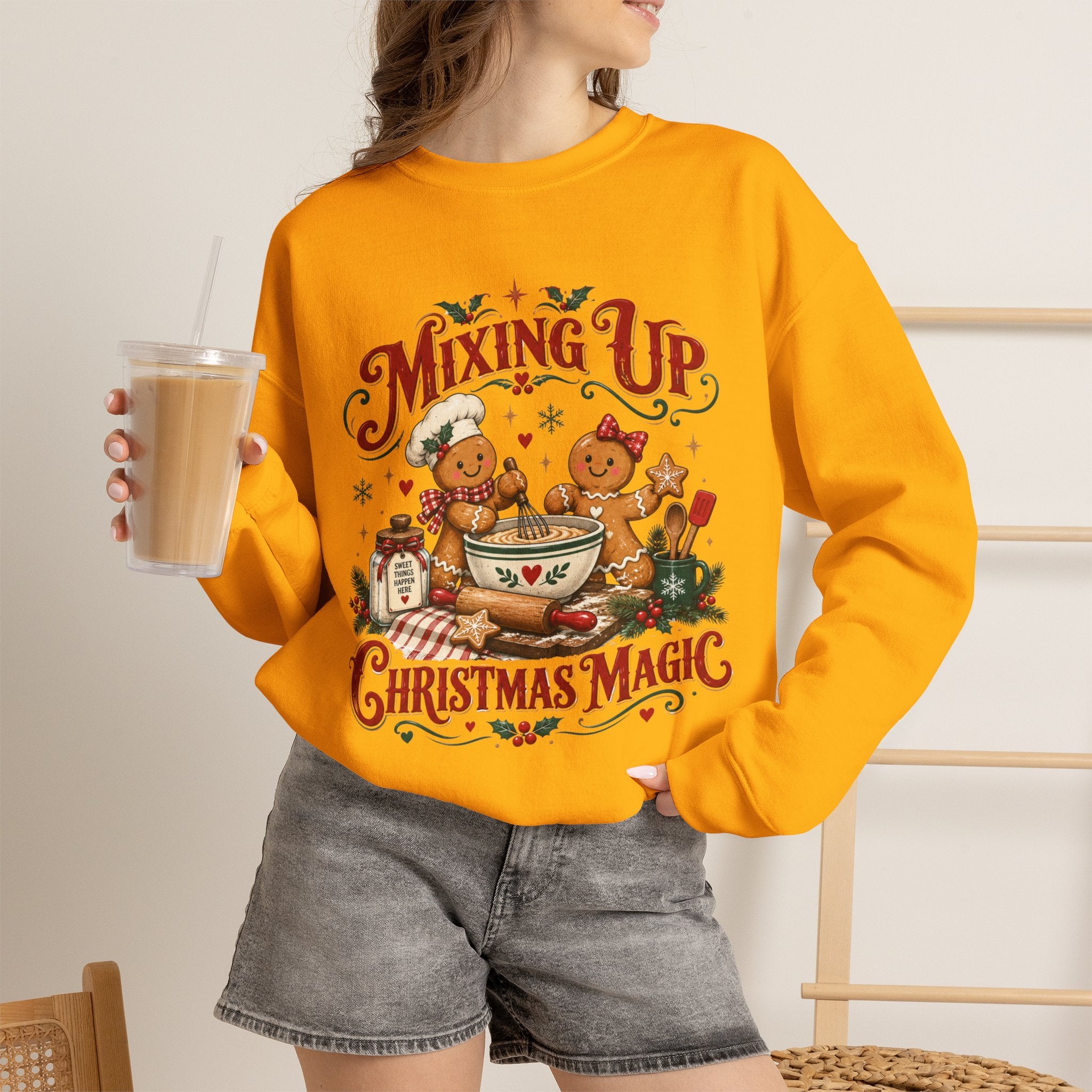 Mixing Up Ginger Bread Hot Chocolate Christmas