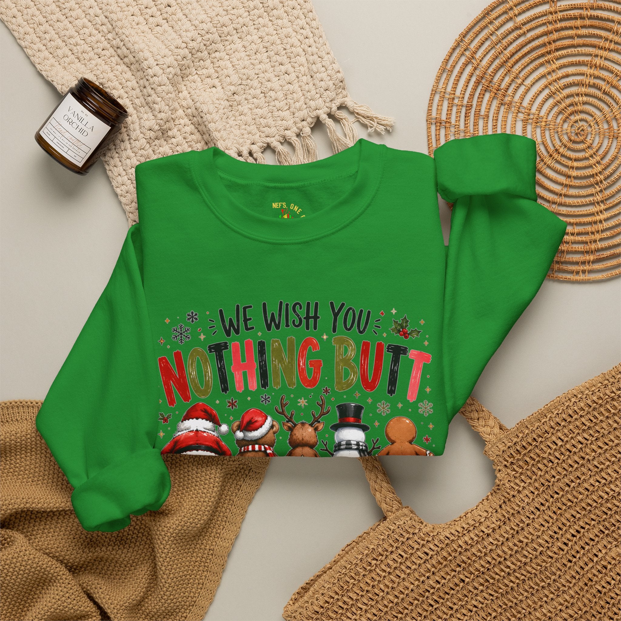 We Wish You Nothing But a Merry Christmas Crewneck Sweatshirt