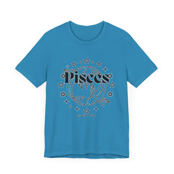 The Pisces Zodiac Unisex Casual Classic Jersey Short Sleeve Tee