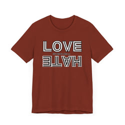 Love / Hate Short Unisex Sleeve Tea
