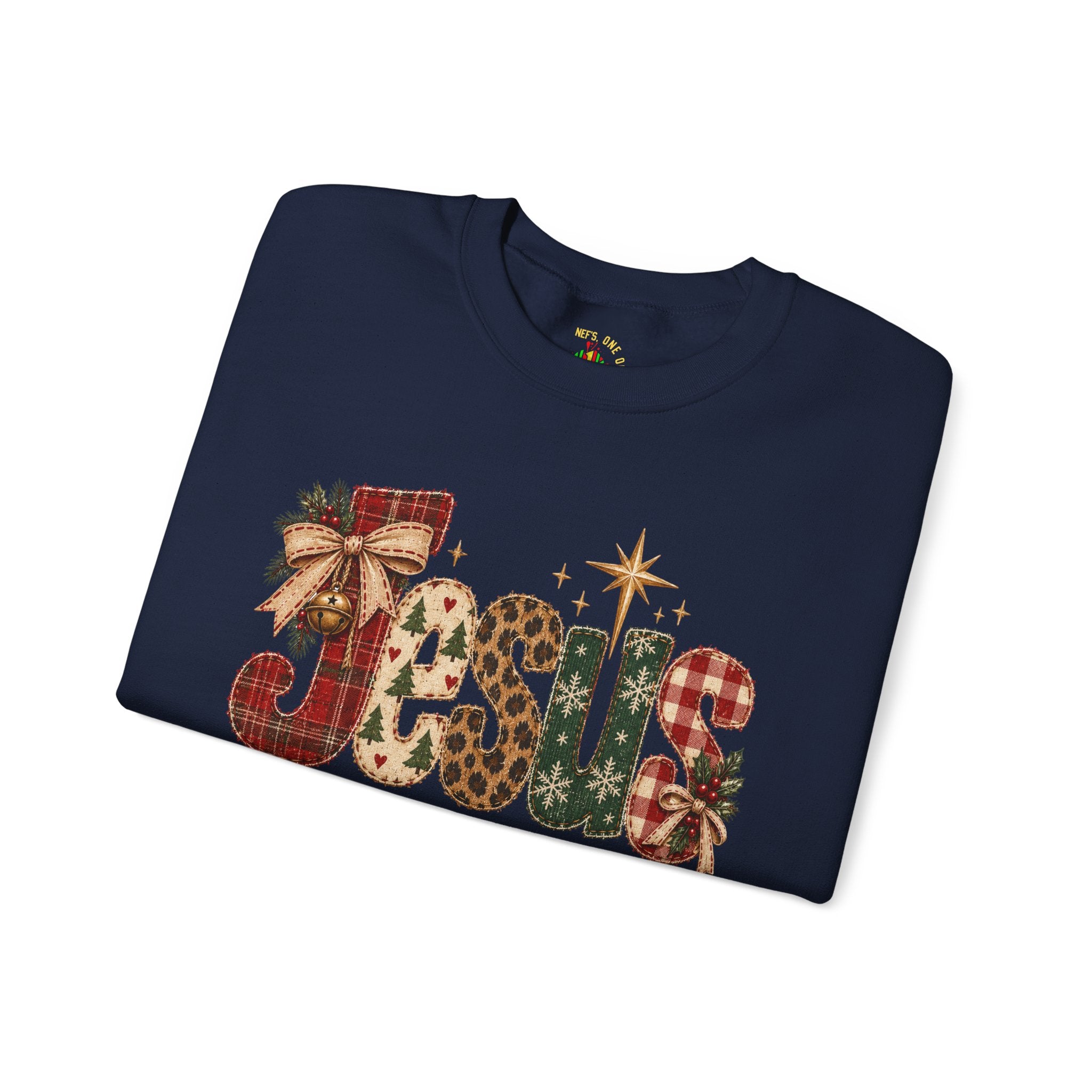 Festive Christmas Reindeer Crewneck Sweatshirt