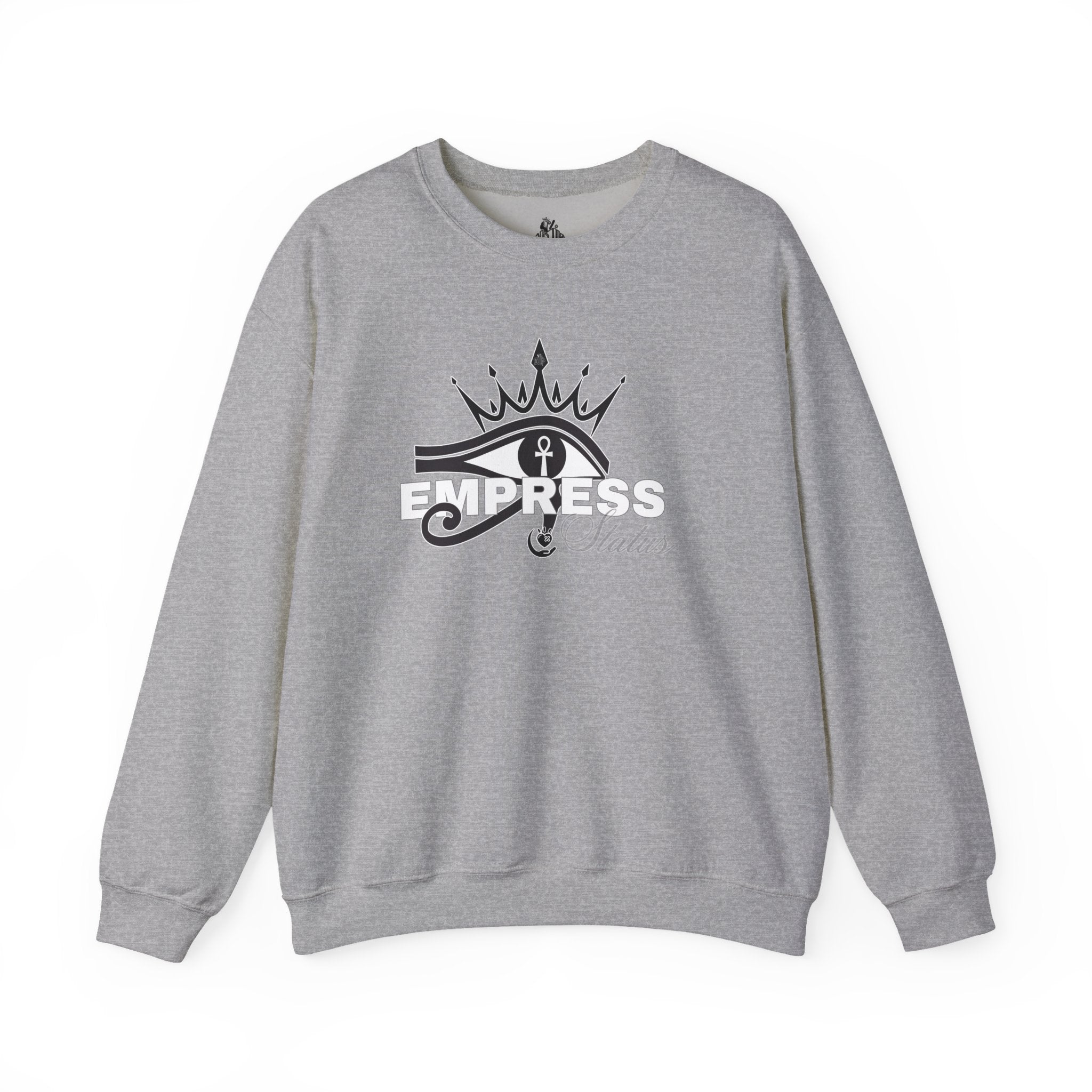 Eye of Horus Crown Empress Sweatshirt — Egyptian Protective Symbol Tee