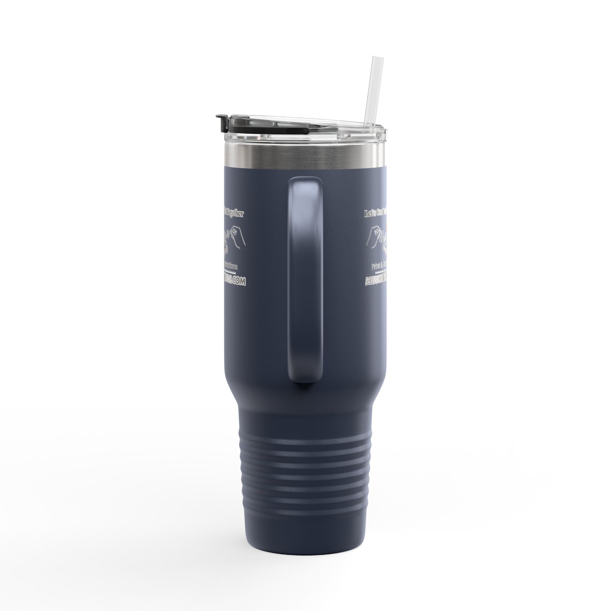 Nef's One Of A Kind Let's Customize Smiles Together Insulated Travel Mug, 40oz