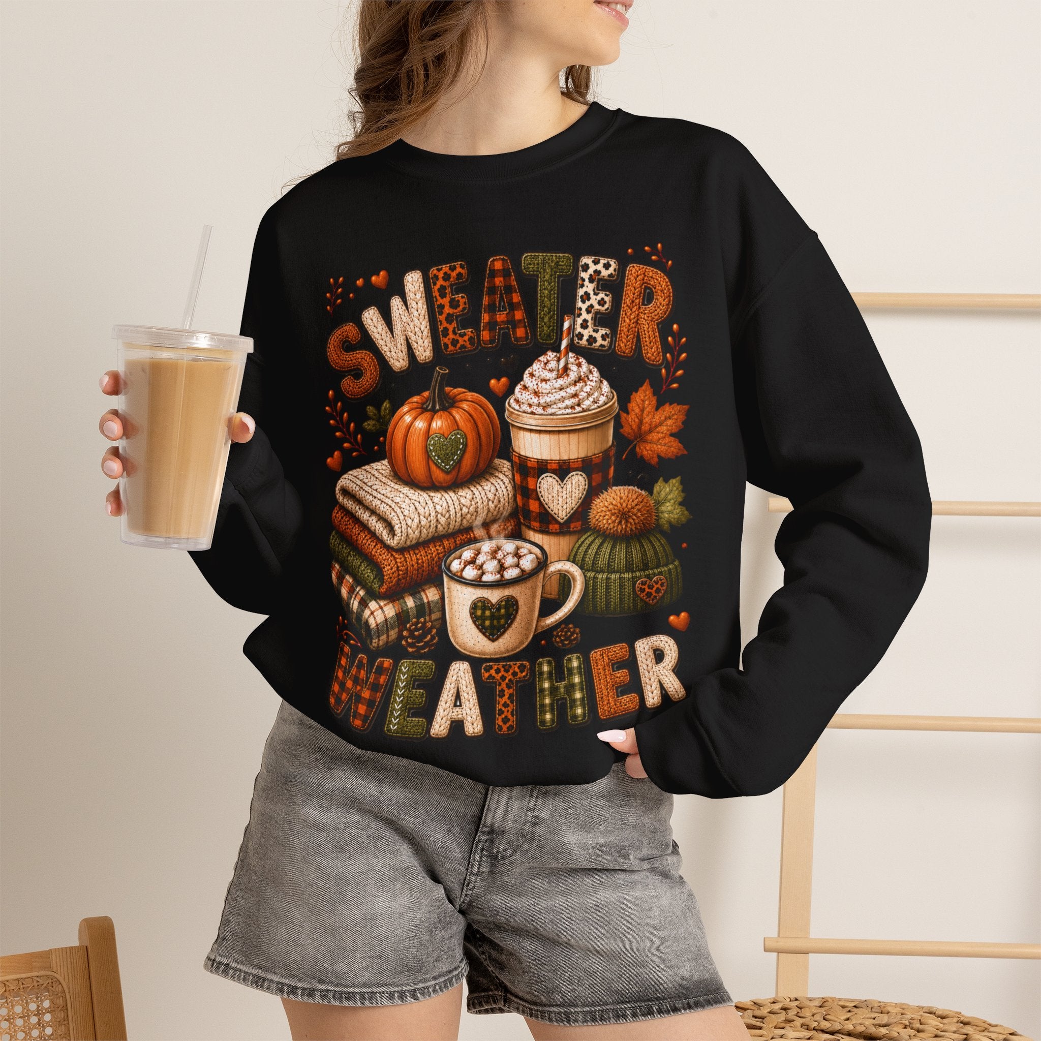Sweater Weather Autumn Crewneck Sweatshirt
