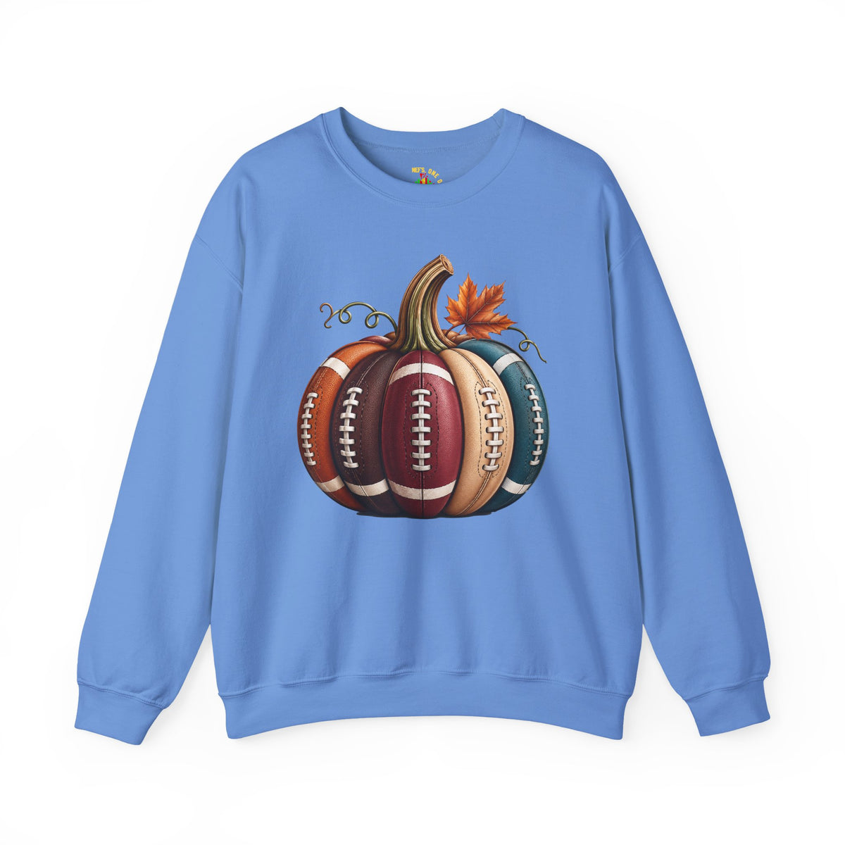 Fall Football Pumpkin Crewneck Sweatshirt