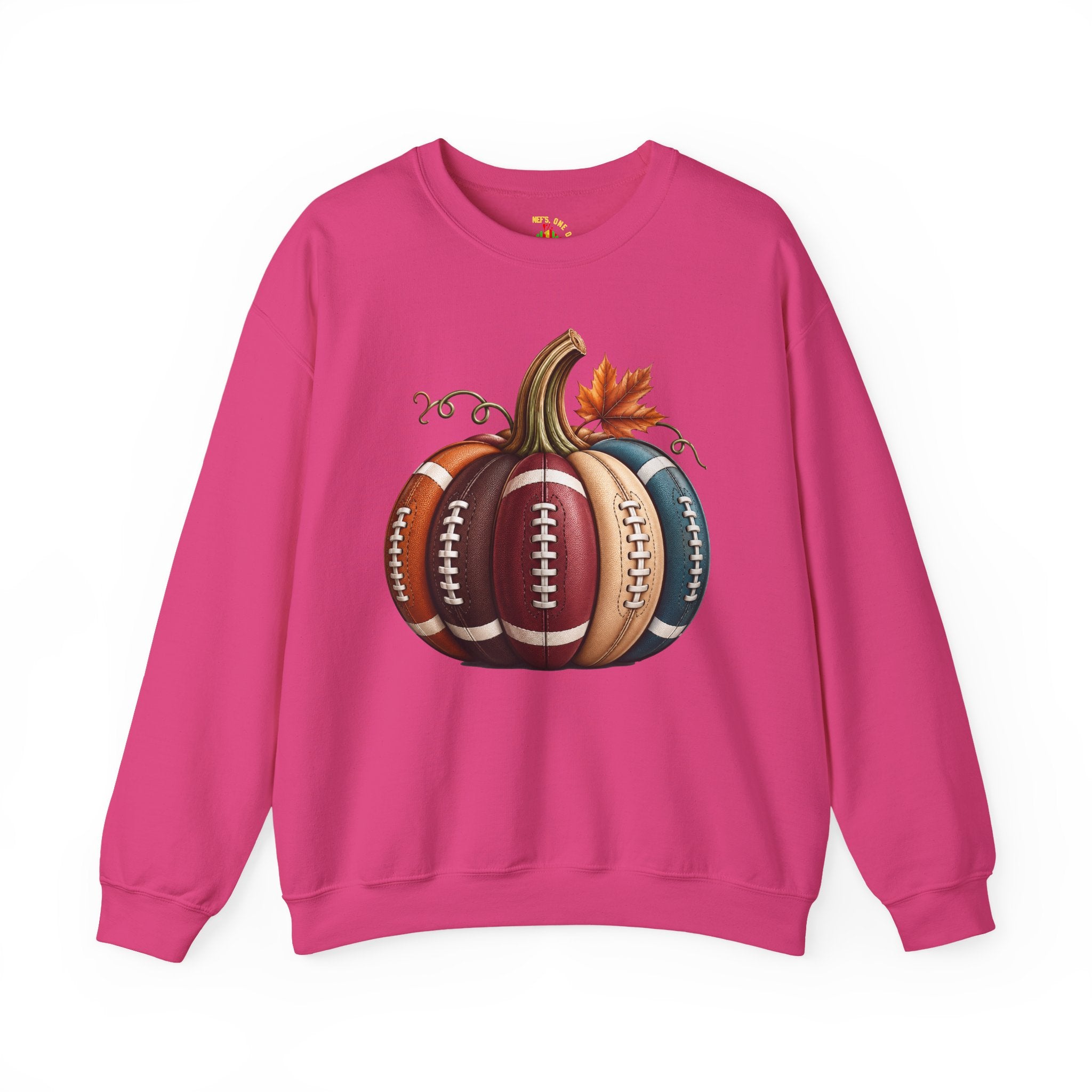 Fall Football Pumpkin Crewneck Sweatshirt