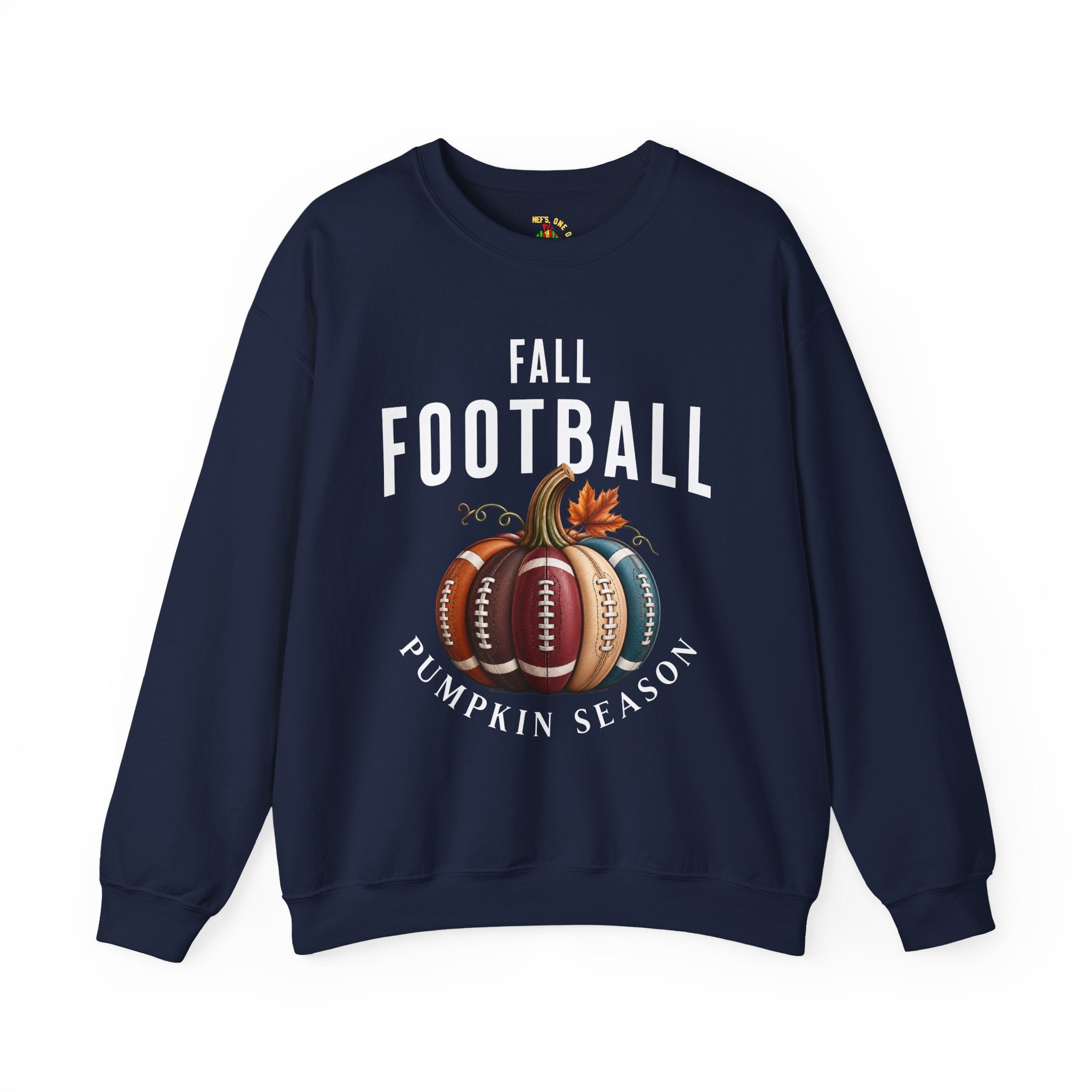 Fall Football Pumpkin Season Crewneck Sweatshirt