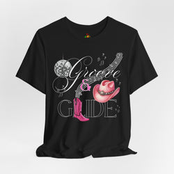Groove and Glide Graphic Tee - Unisex Short Sleeve T-Shirt for Music Lovers