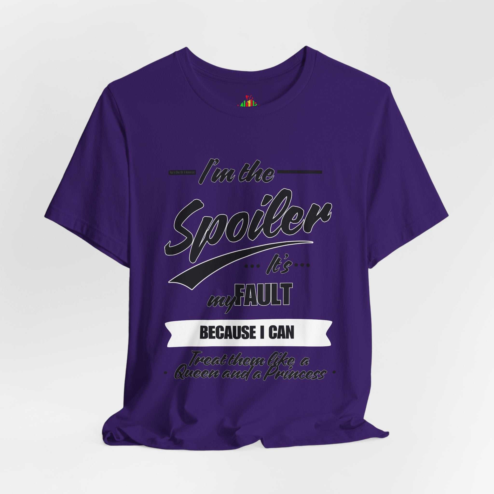 He's the Spoiler Unisex Jersey Tee - Express love for his Queen and PrT-ShirtHe’s the Spoiler Unisex Jersey Tee