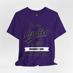 He's the Spoiler Unisex Jersey Tee - Express love for his Queen and Princess