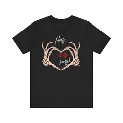"Skeleton Love Boo" Unisex Jersey Short Sleeve Tee
