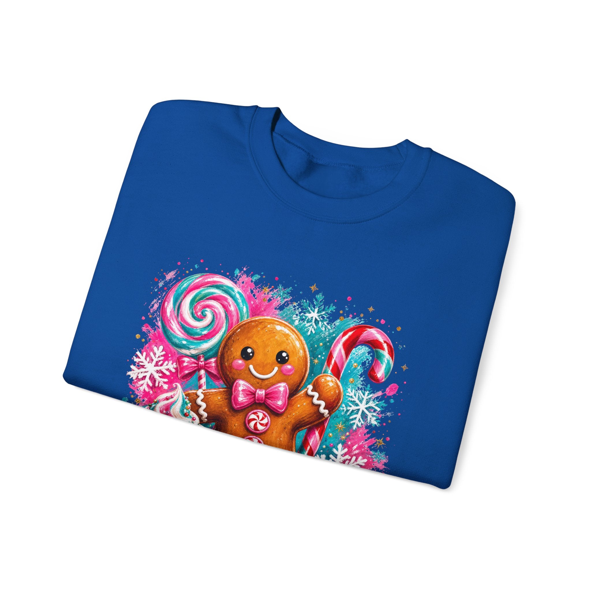 Christmas Gingerbread & Reindeer Crewneck Sweatshirt