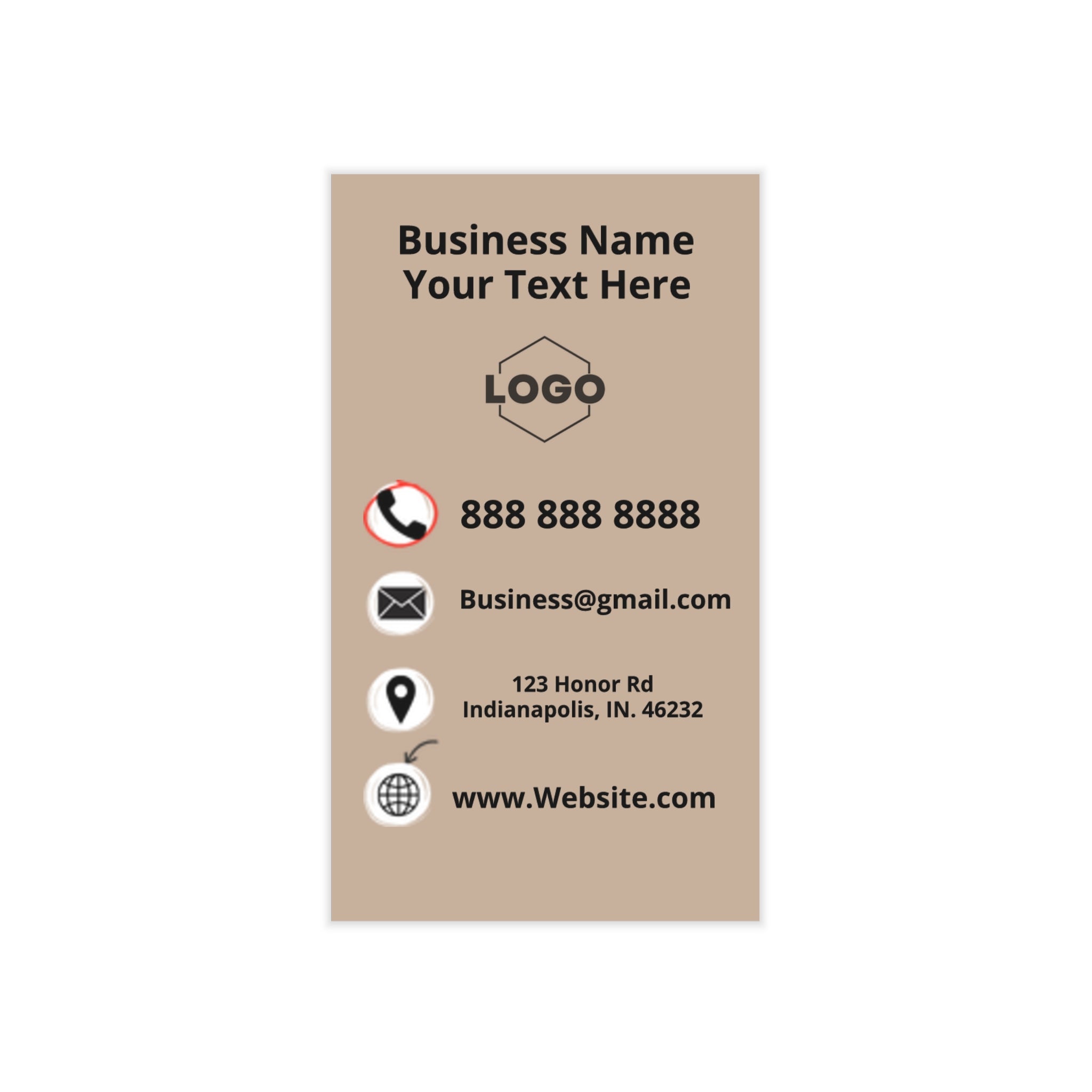 Quick and Easy No Think Business Cards