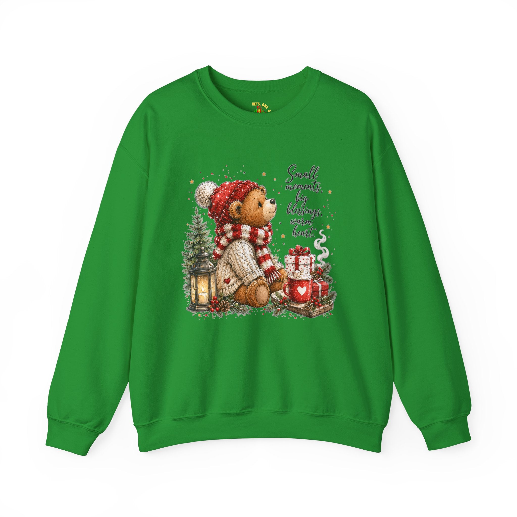 Christmas Bear Crewneck Sweatshirt – Cozy Holiday Teddy Bear Design