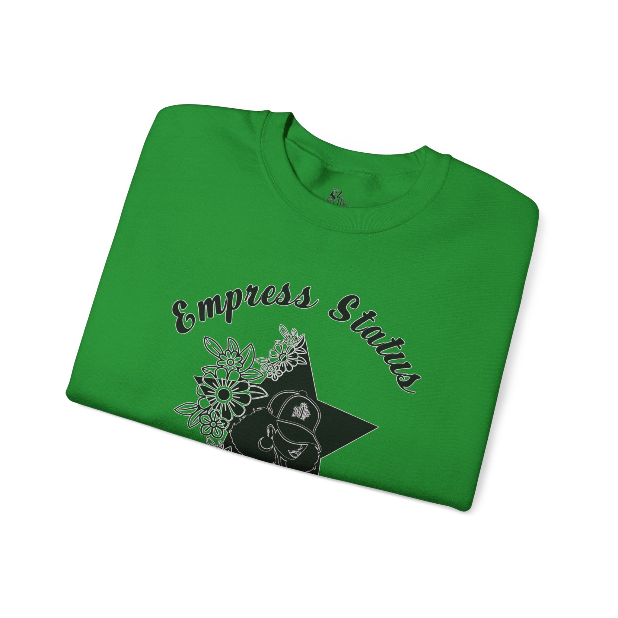 Empress Black Girl Floral Status Unisex Sweatshirt
