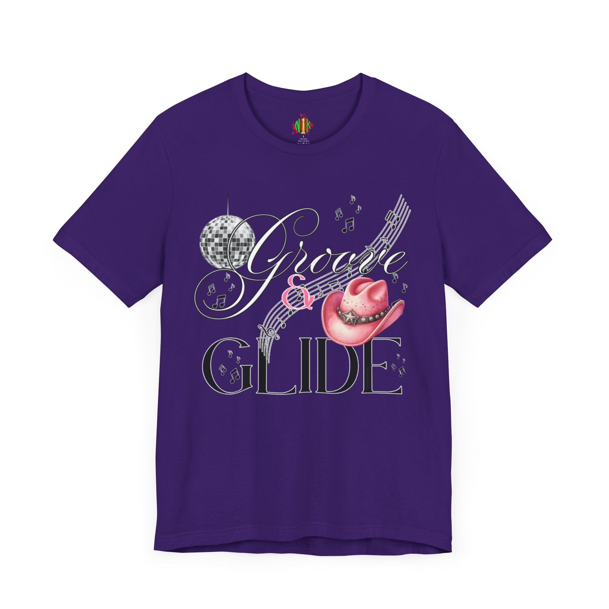 Groovy Glide Unisex Jersey Tee - Fun Retro Music VibesT-ShirtUnisex Jersey Tee