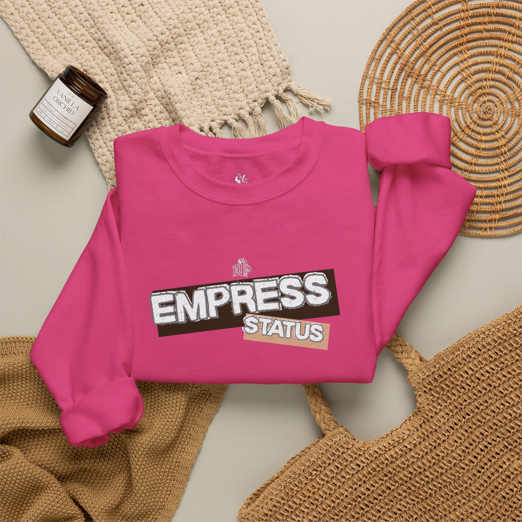 Empress Status Graphic Sweatshirt — Bold Feminine Statement Sweatshirt