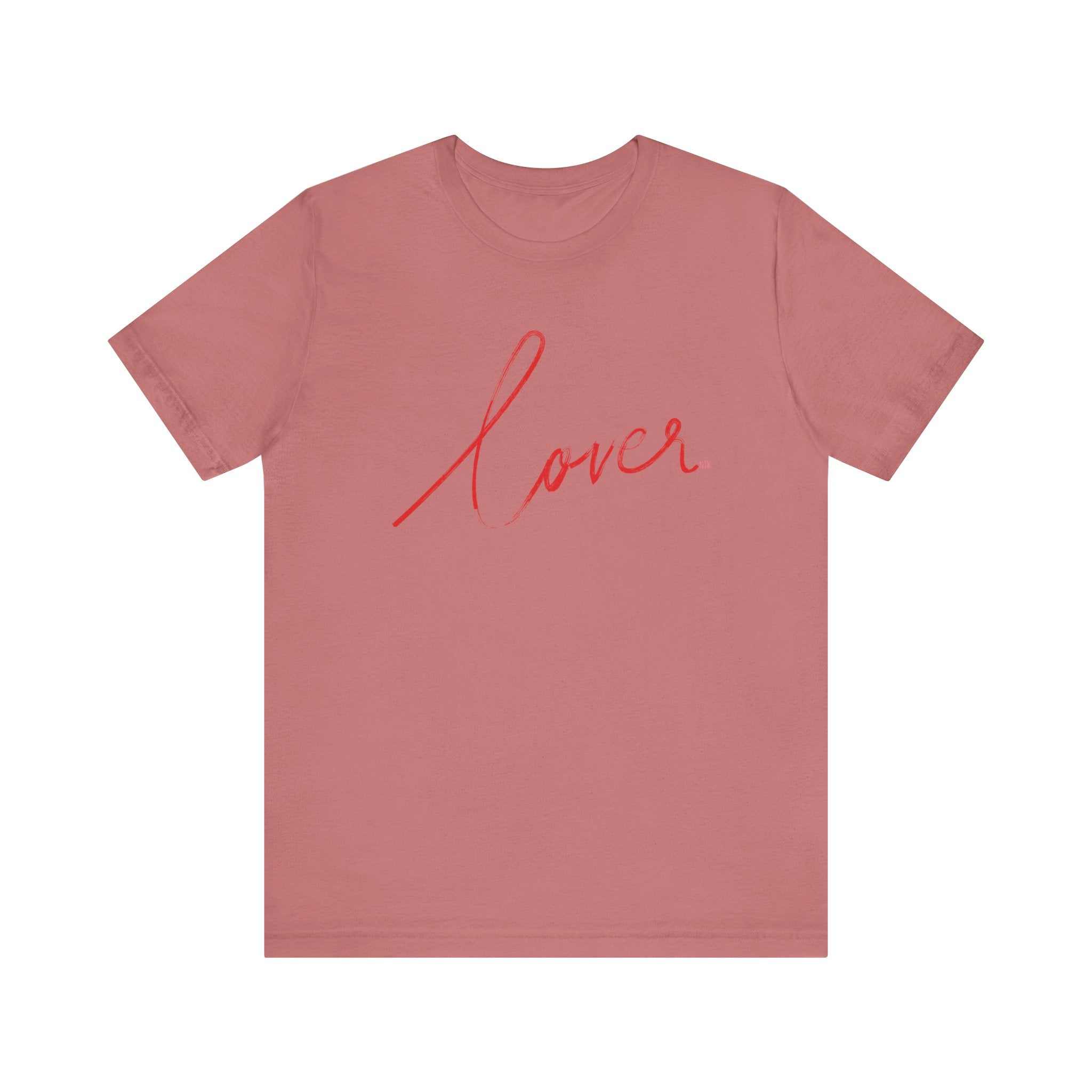 Lover Valentine Casual Soft Unisex Jersey Crew Neck Short Sleeve TeeT-ShirtLover Valentine Casual Soft Unisex Jersey Crew Neck Short Sleeve Tee