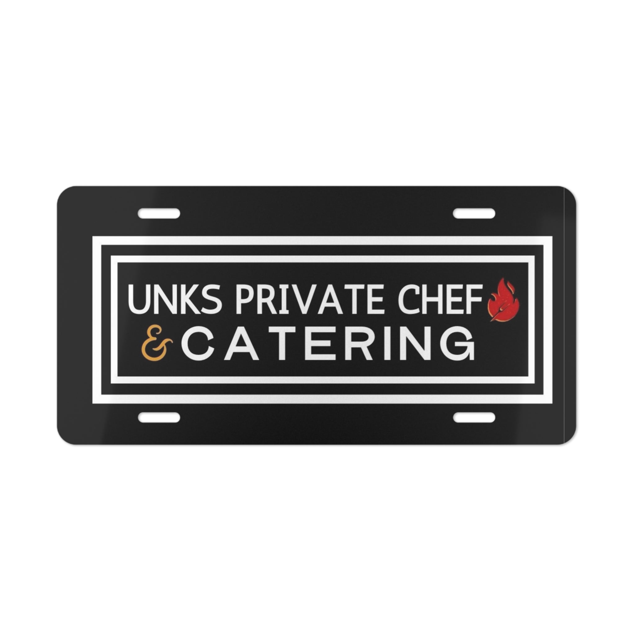 Unks Catering Custom Custom Vanity Plate, Personalized License Plate, Car Decor, Gift for Car Lovers, Unique Home Decor