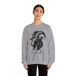 Aries Zodiac Unisex Casual Crewneck Sweatshirt