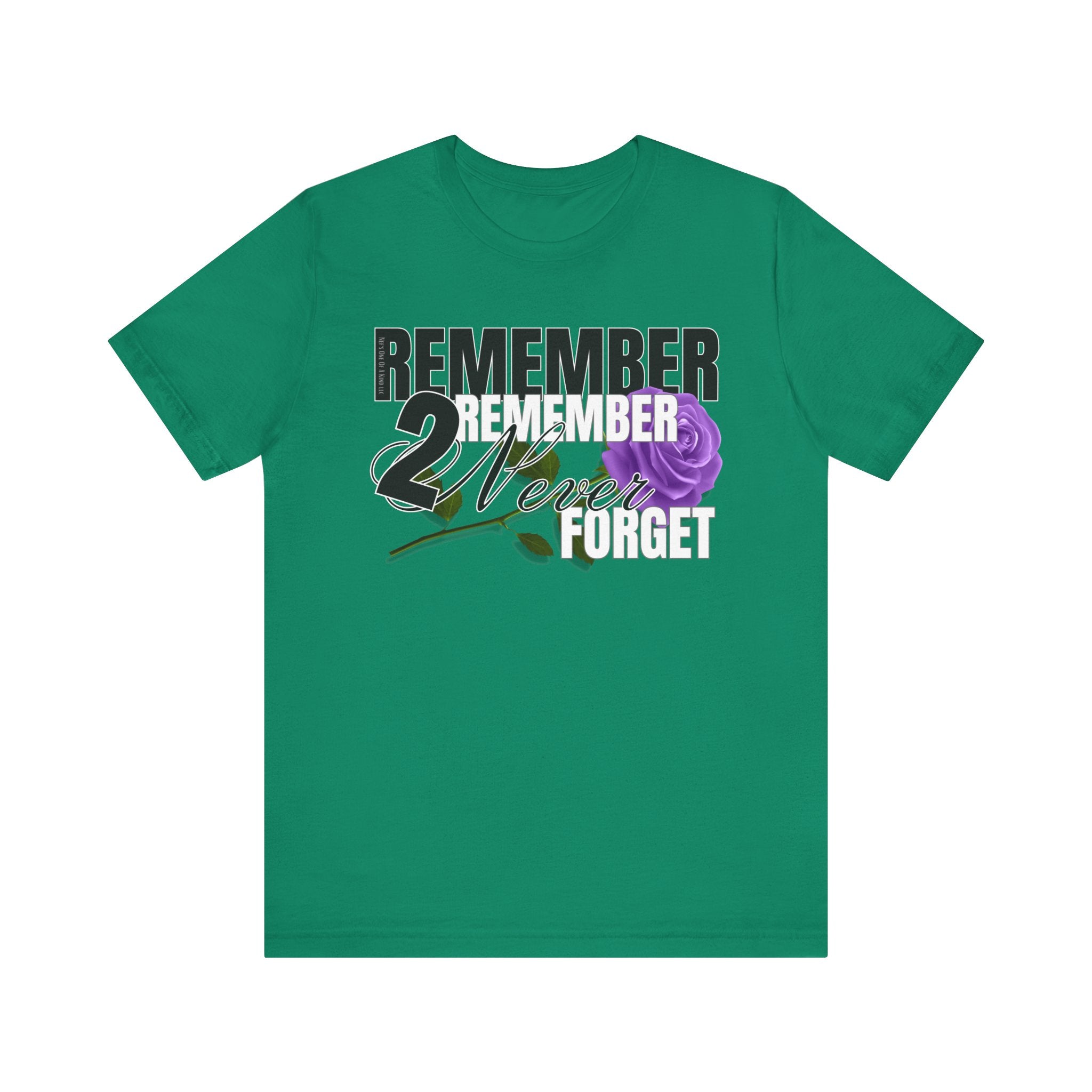 Memorial Unisex Short Sleeve Tee - 'Remember 2 Never Forget'T-ShirtMemorial Unisex Short Sleeve Tee
